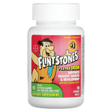 Load image into Gallery viewer, Flintstones, Children&#39;s Multivitamin, Plus Extra Iron, 90 Chewable Tablets