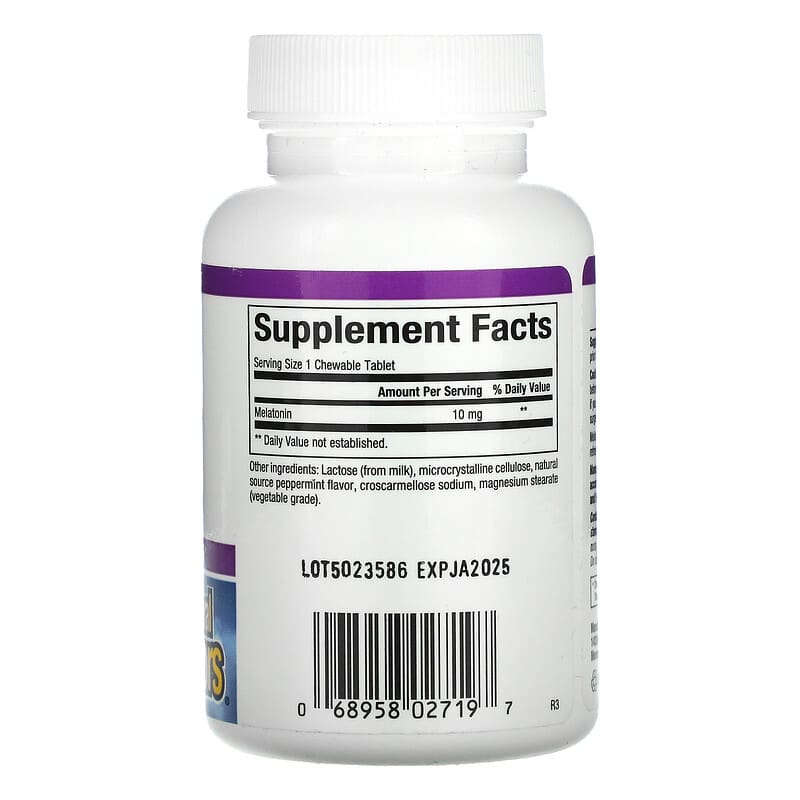 Natural Factors, Stress-Relax, Melatonin, 10 mg, 60 Chewable Tablets