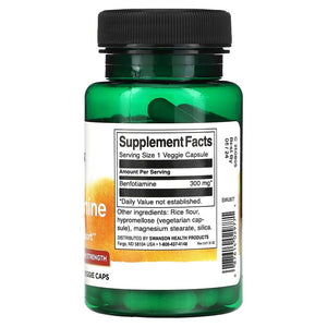Swanson, Benfotiamine, Maximum Strength, 300 mg, 60 Veggie Caps