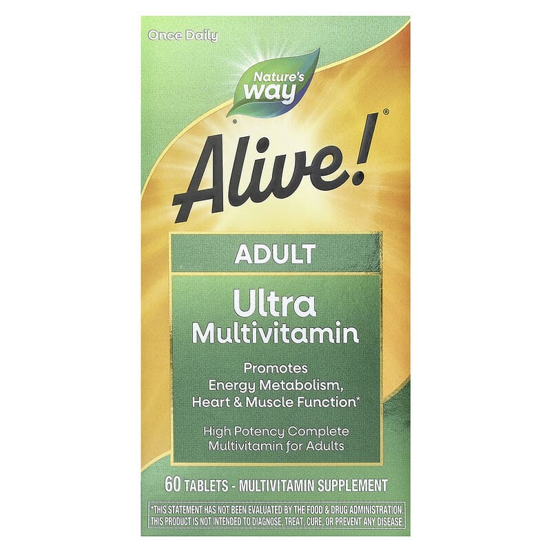 Nature's Way, Alive!® Adult Ultra Multivitamin, 60 Tablets