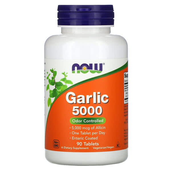 Now Foods Garlic 5000, 90 Tablets