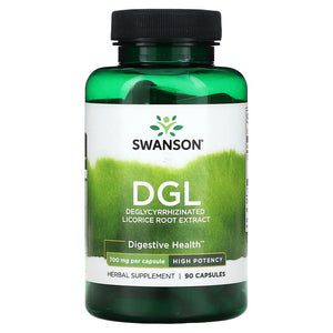 Swanson, DGL, High Potency, 700 mg, 90 Capsules