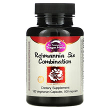 Load image into Gallery viewer, Dragon Herbs ( Ron Teeguarden ), Rehmannia Six Combination, 500 mg, 100 Vegetarian Capsules