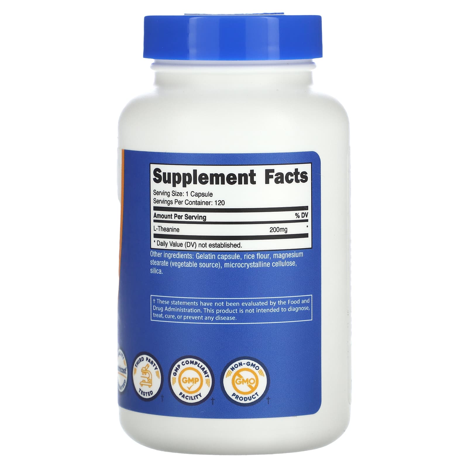 New Nutricost, L-Theanine, 200 mg, 120 Capsules