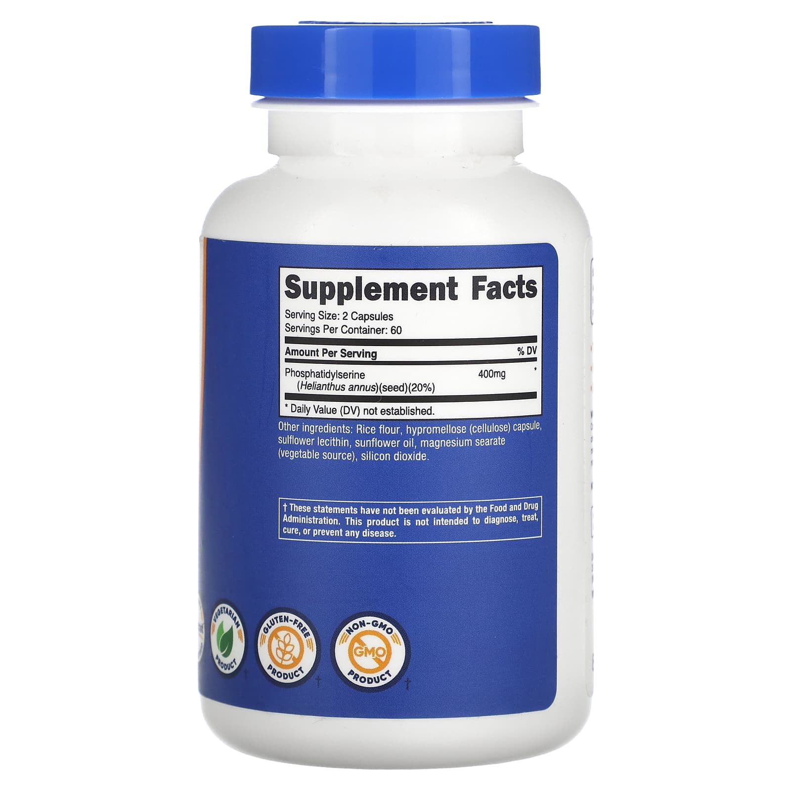 Nutricost, Phosphatidyl Serine, 200 mg, 120 Capsules