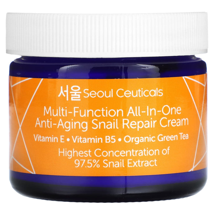 SeoulCeuticals, Multi-Function All-In-One Anti-Aging Snail Repair Cream, 2 fl oz (60 ml)
