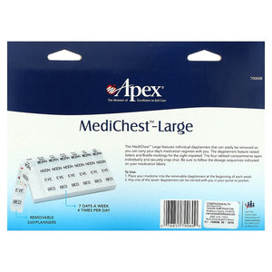 Apex, MediChest, Large, 1 Count