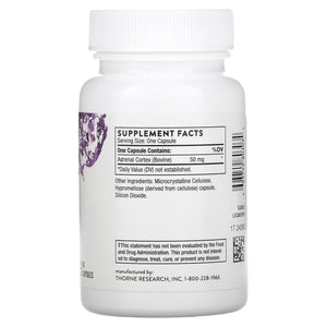 Thorne Research Adrenal Cortex 60 Vegetarian Capsules