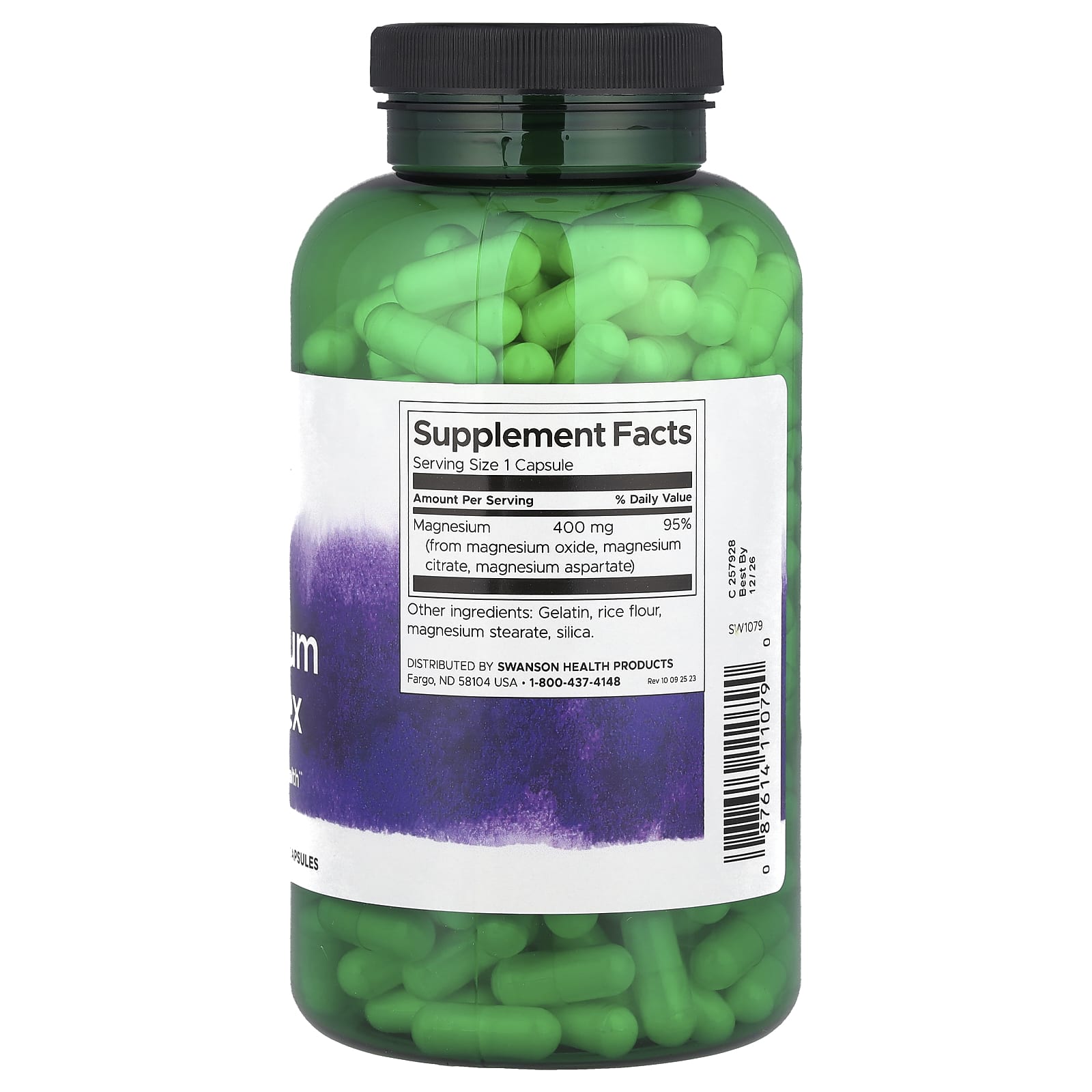 Swanson Premium Triple Magnesium Complex 300 Capsules