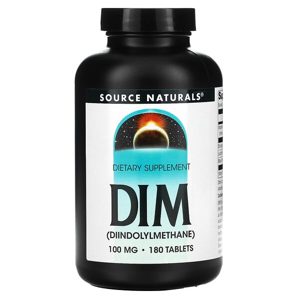 DIM (Diindolymethane) Source Naturals 100 mg 180 Tablets Australia ...