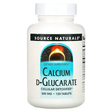 Load image into Gallery viewer, Source Naturals, Calcium D-Glucarate, 500 mg, 120 Tablets