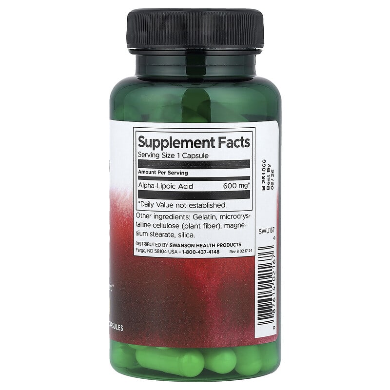 Swanson Ultra Alpha Lipoic Acid 600mg 60 Capsules