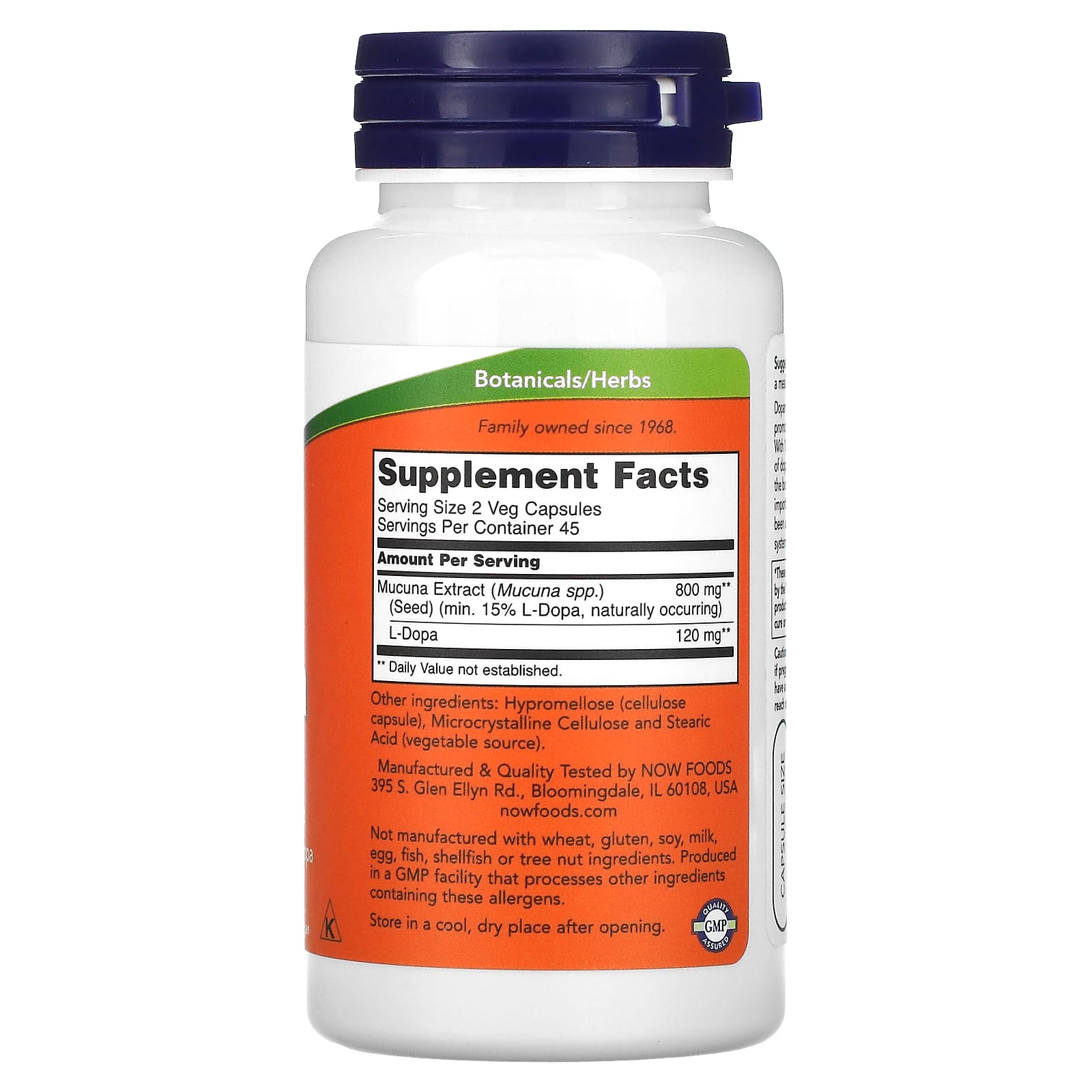 Now Foods Dopa Mucuna 90 Vcaps