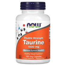 Load image into Gallery viewer, Now Foods Taurine Double Strength 1000mg 100 Capsules