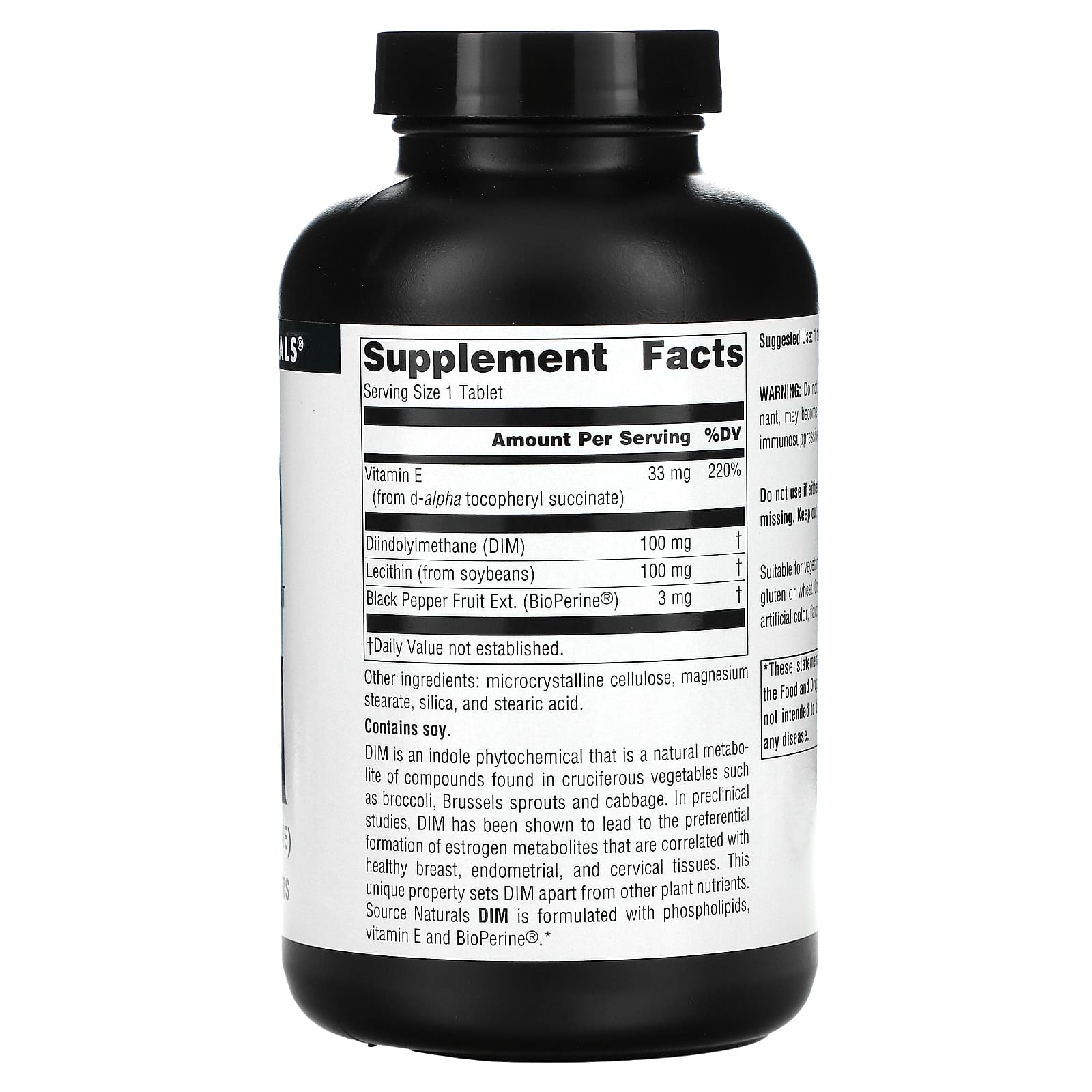 Source Naturals DIM (Diindolymethane) 100 mg 180 Tablets