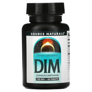 Source Naturals, DIM, 100 mg, 60 Tablets