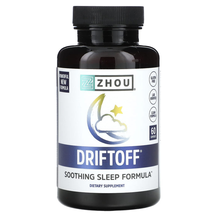 Zhou Nutrition, Driftoff, Soothing Sleep Formula, 60 Capsules