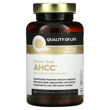 Load image into Gallery viewer, Quality of Life Labs, Kinoko Gold AHCC with Acylated Alpha-Glucans, 60 Vegicaps