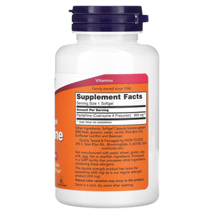 Now Foods, Pantethine, Double Strength, 600 mg, 60 Softgels