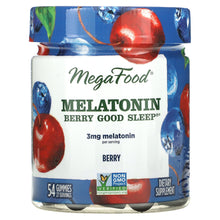 Load image into Gallery viewer, MegaFood, Melatonin Berry Good Sleep, Berry, 1.5 mg, 54 Gummies
