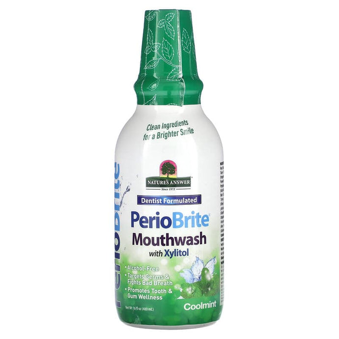 Nature's Answer, PerioBrite, Mouthwash with Xylitol, Coolmint, 16 fl oz (480 ml)