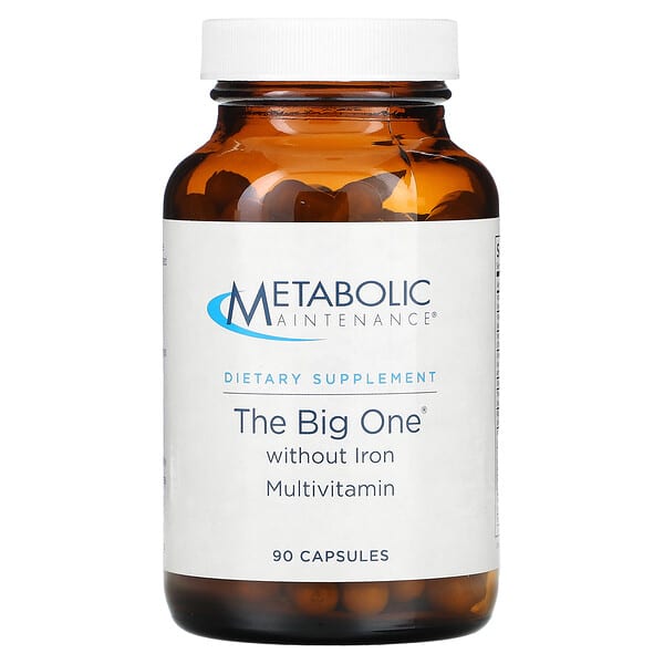 Metabolic Maintenance, The Big One Without Iron Multivitamin, 90 Capsules