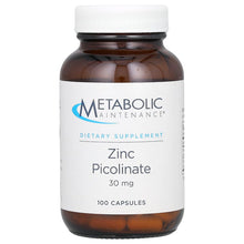 Load image into Gallery viewer, Metabolic Maintenance, Zinc Picolinate, 30 mg, 100 Capsules