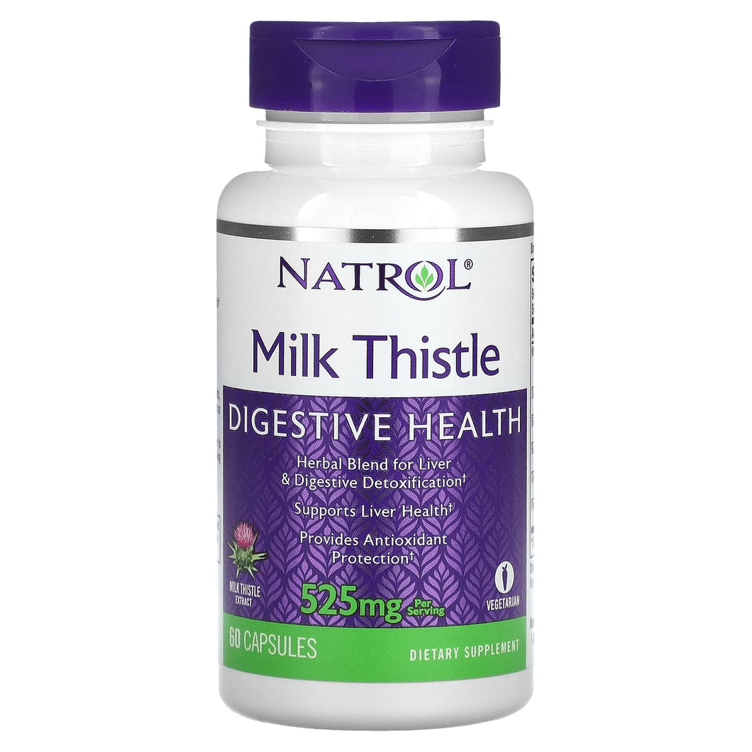Natrol, Milk Thistle, 525 mg, 60 Capsules (262.5 mg per Capsule) By Natrol