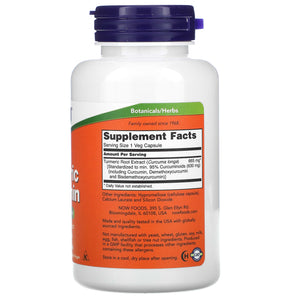 NOW Foods, Turmeric Curcumin, 60 Veg Capsules