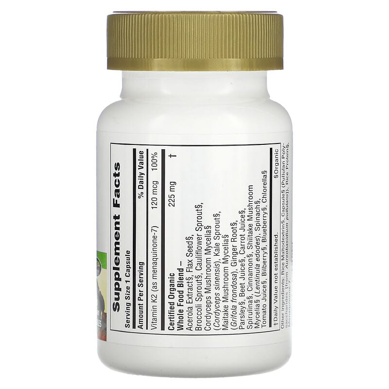 Nature's Plus, Source of Life, Garden, Vitamin K2, 60 Veggie Capsules