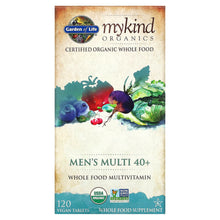 Load image into Gallery viewer, Garden of Life, MyKind Organics, Men&#39;s Multi 40+, 120 Vegan Tablets