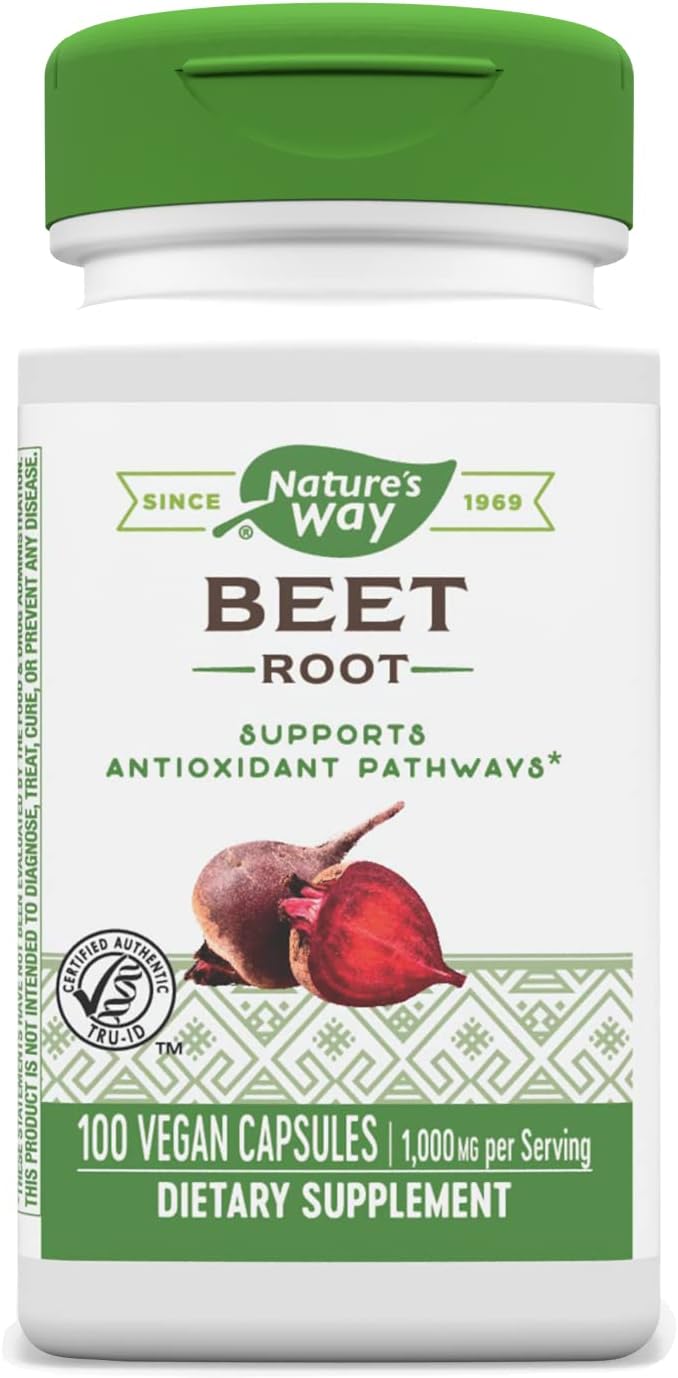 Nature's Way Beet Root Powder Capsules 500 mg, 100-Count