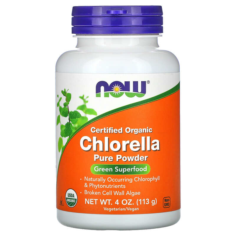 Now Foods, Chlorella, Certified Organic, 113 g - Dietary Supplements
