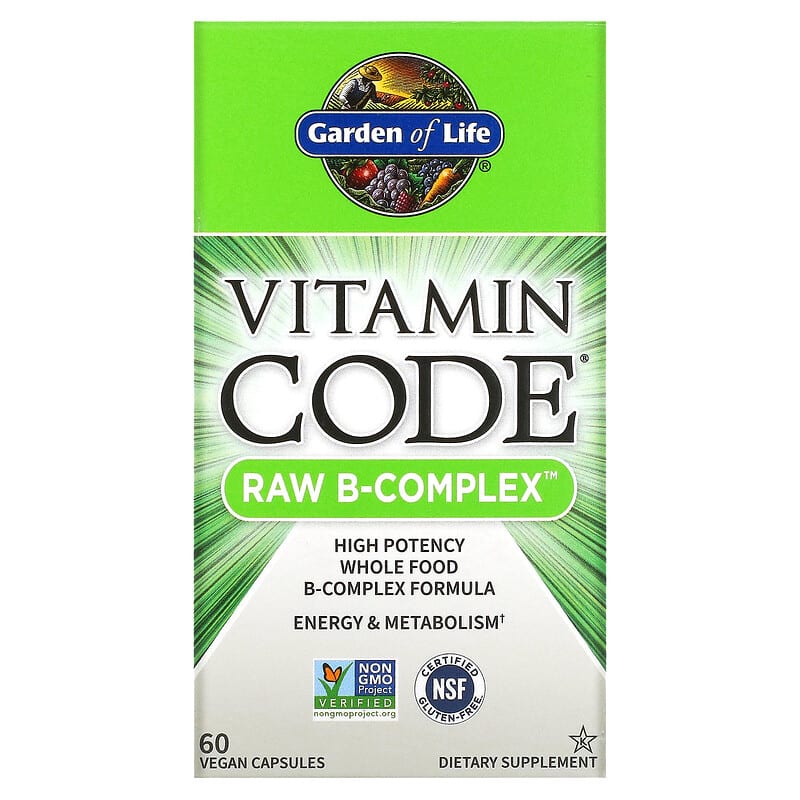 Garden of Life, Vitamin Code, RAW B-Complex, 60 Vegan Capsules