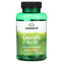 Load image into Gallery viewer, Swanson Ultra Caprylic Acid 600mg 60 Softgels - Dietary Supplement
