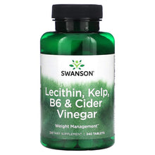 Load image into Gallery viewer, Swanson, Lecithin, Kelp, B6 &amp; Cider Vinegar, 240 Tablets