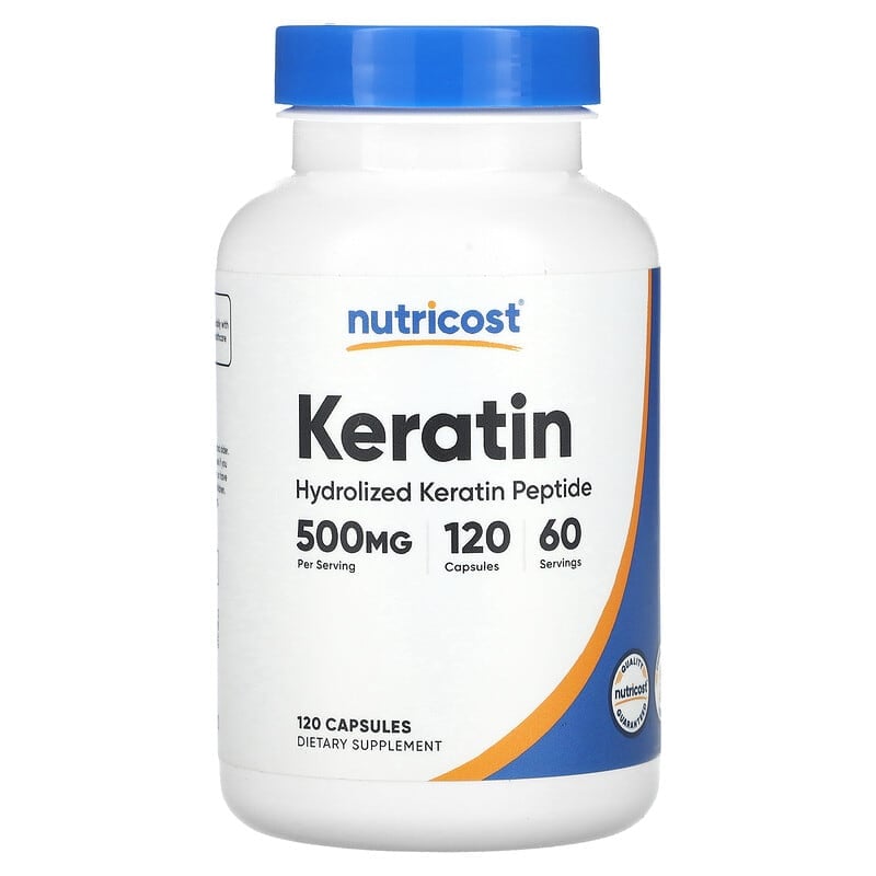 Nutricost, Keratin, 500 mg , 120 Capsules (250 mg per Capsule)