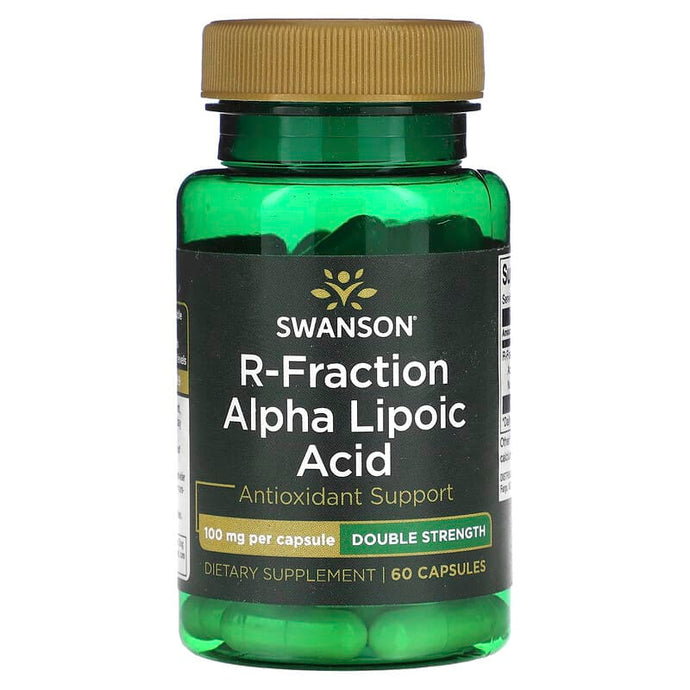 Swanson, R-Fraction Alpha Lipoic Acid, Double Strength, 100 mg, 60 Capsules