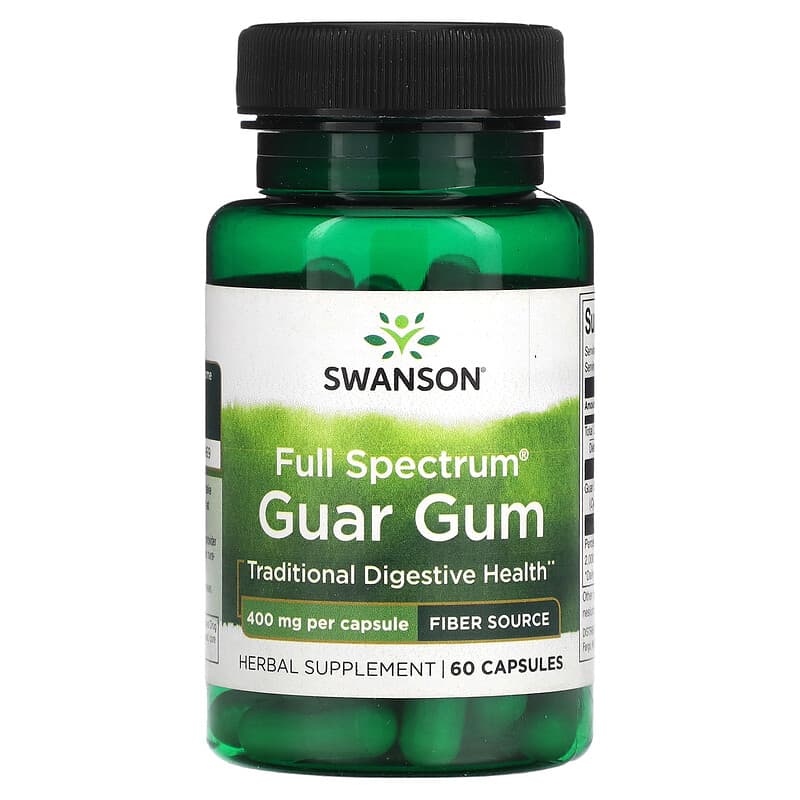 Swanson, Full Spectrum Guar Gum, 400 mg, 60 Capsules