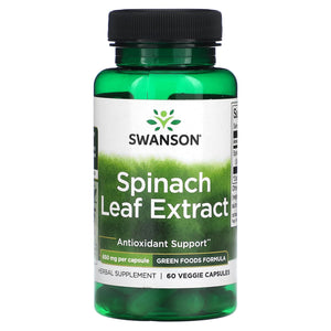 Swanson GreenFoods Formulas Spinach Leaf Extract 20:1 650mg 60 Veggie Capsules