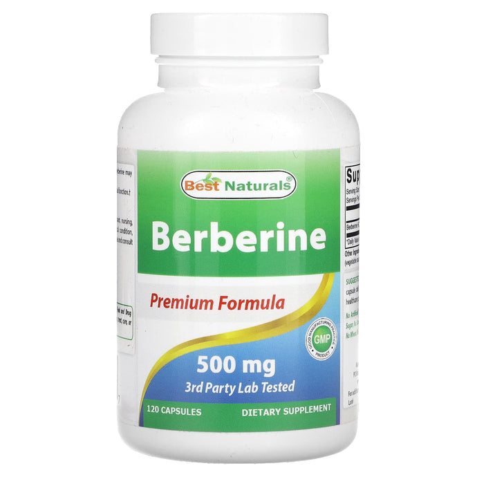 Best Naturals, Berberine, 500 mg, 120 Capsules