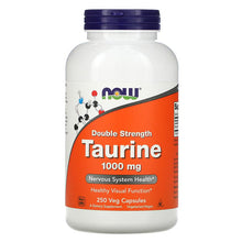 Load image into Gallery viewer, Now Foods Taurine Double Strength 1000mg 250 Capsules