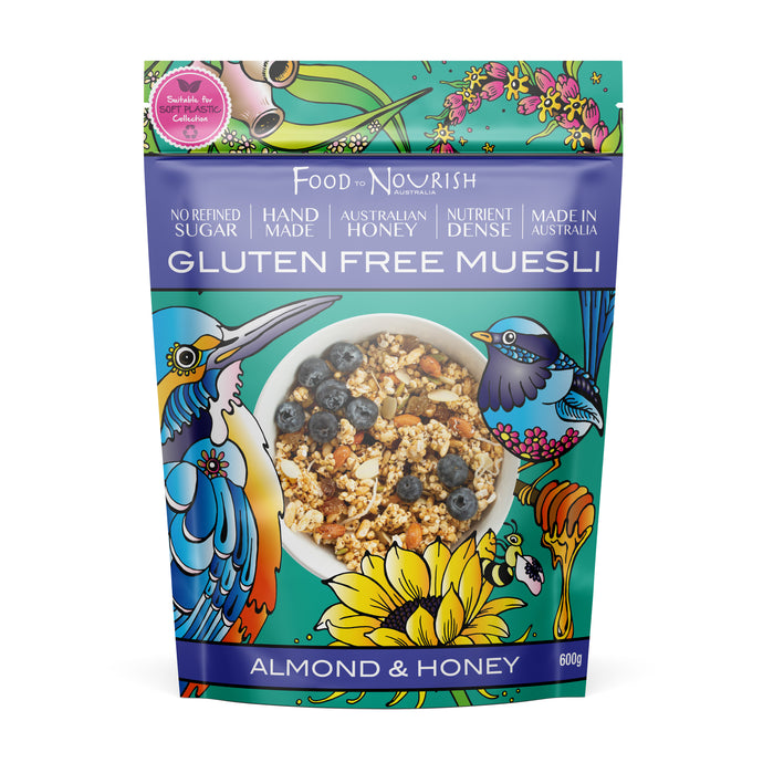 Food to Nourish Muesli GF Almond & Honey 600g