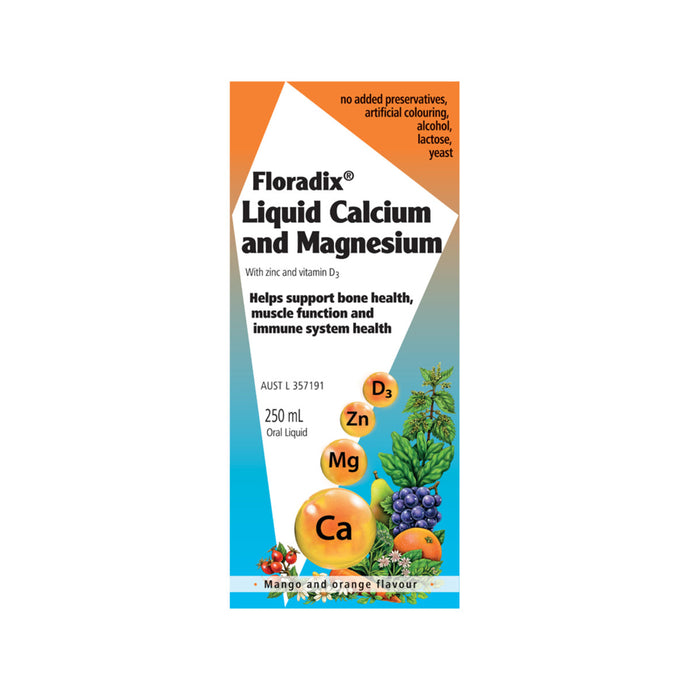 Floradix Liquid Calcium and Magnesium Oral Liquid 250ml