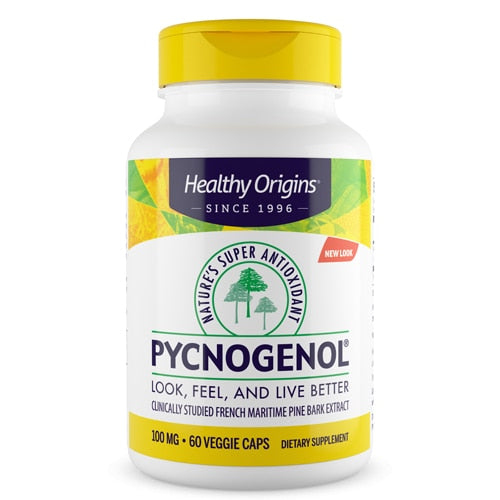 Healthy Origins, Pycnogenol, 100mg, 60 Veggie Caps - Dietary Supplement