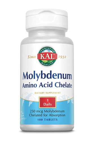 KAL Kal Molybdenum Chelated -- 250 mcg - 100 MicroTablets