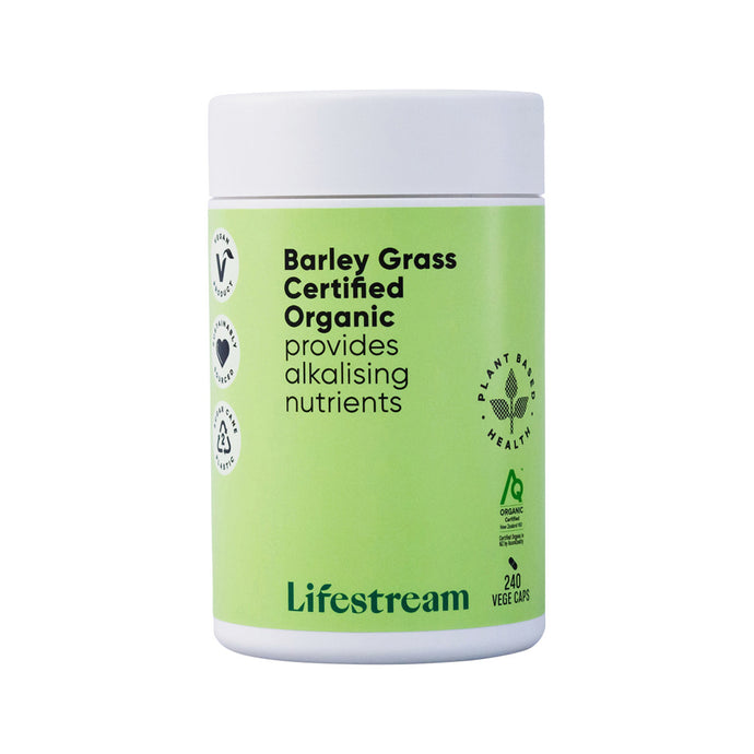 Lifestream Barley Grass Certified Organic 240vc