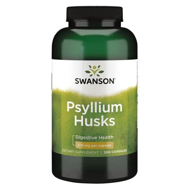 Swanson Premium Psyllium Husks 610mg 100 Capsules