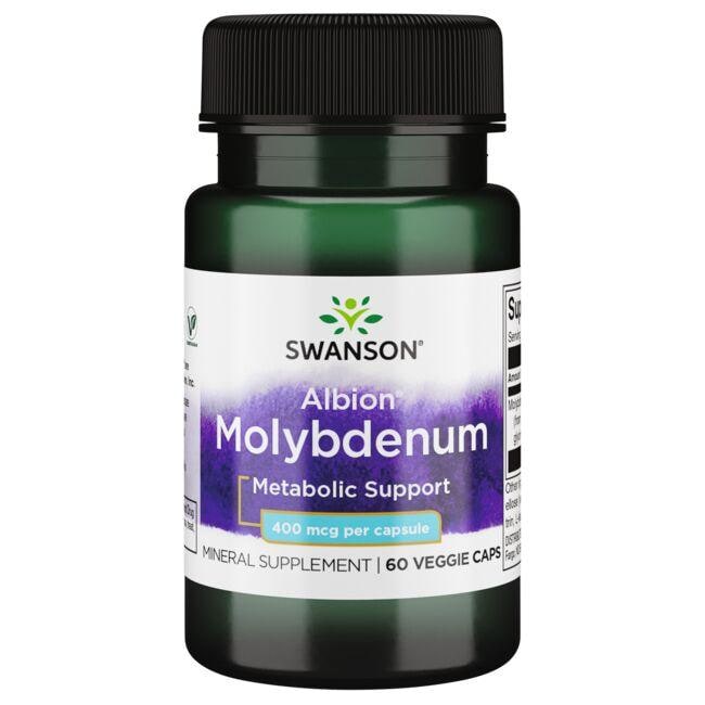 Swanson, Albion Molybdenum, 400 mcg, 60 Veggie Caps