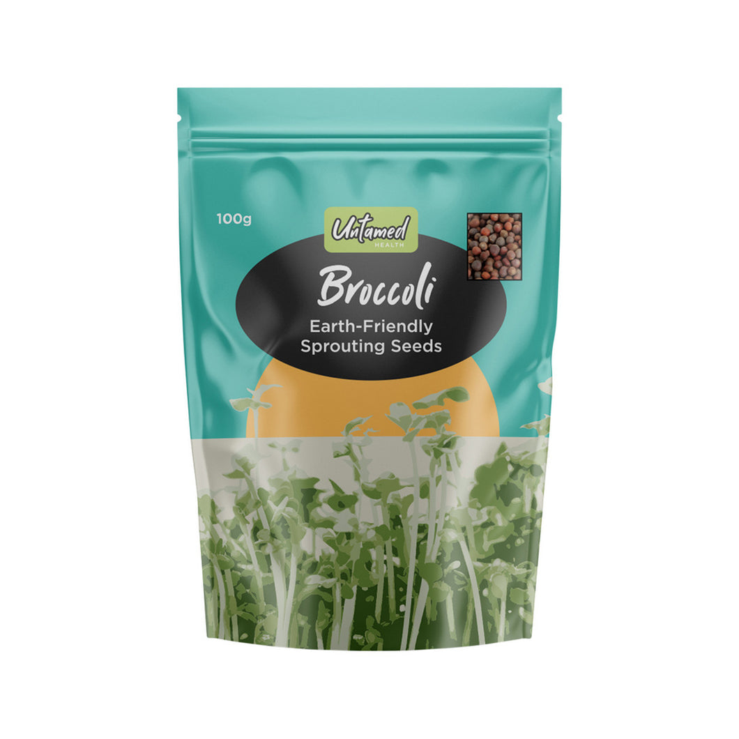 Untamed Health Organically Grown Sprouting Seeds Broccoli 100g